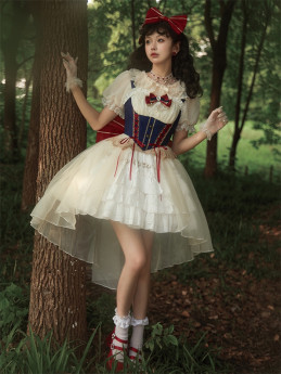 Zhijinyuan -Fairy Tale Overture- Elegant Fishbone Classic Lolita JSK