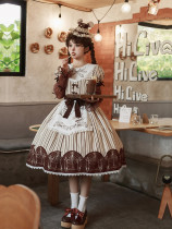 Withpuji -Mera Afternoon Tea- Classic Lolita OP Dress Full Set