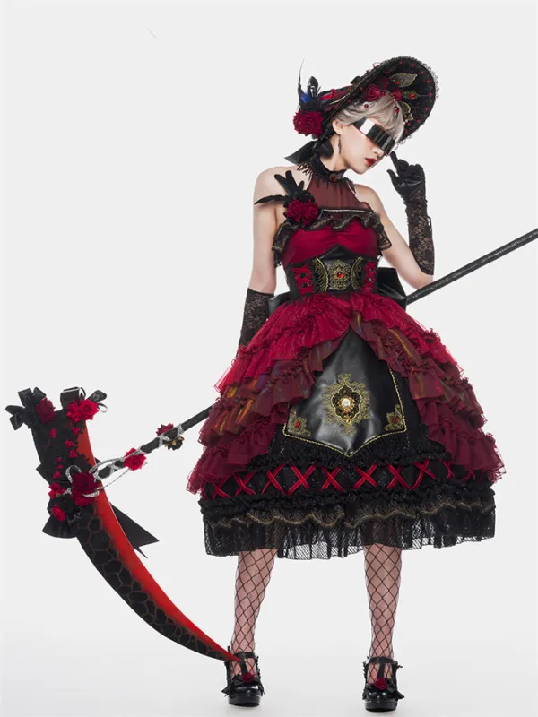 Pact of Hunter-Tea Party Princess Wedding Gothic Lolita JSK Full Set