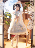 Yingluofu -The Laurel Prays- Sweet Qi Lolita JSK, Blouse and Headwear