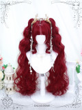Dalao -Curly Fluffy Double Ponytail Air Bangs Sweet Lolita Hair Wig
