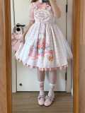 EternitySpring -Barbie Bear- Sweet Lolita Dress Full Set, Blouse and Apron