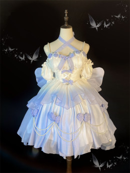 Cupid Conclusion- Elegant Tea Party Princess Wedding Classic Lolita JSK Full Set