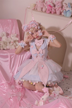 MoonlightGirl- Magic Girl- Sweet Lolita JSK Full Set, Headwear and Petticoat