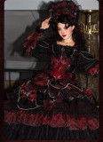 Huaxiamiao -Duchess- Gothic Lolita OP Dress Full Set