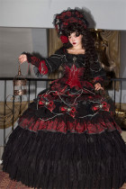 Huaxiamiao -Duchess- Gothic Lolita OP Dress Full Set