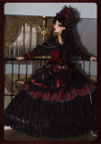Huaxiamiao -Duchess- Gothic Lolita OP Dress Full Set