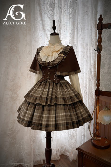 Alice Girl -Detective Academy- Casual Classic Lolita JSK and Cape Set