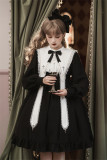 Cross Contract- Gothic Lolita OP Dress with Detachable Collar