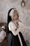 LeMiroir -Praying on A Moonlight Night- Halloween Gothic Lolita Crown and Nun Headwear