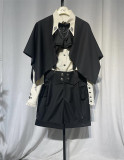 CastleToo -Night Raven Magic- Ouji Gothic Lolita JSK, Blouse, Shorts and Accessories