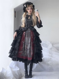 Liliana Cabinet of Curiosities- Halloween Gothic Lolita Skirt