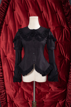 Liliana Cabinet of Curiosities- Vintage Gothic Lolita Blouse with Detachable Sleeves