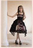 Withpuji -Best Wishes- Classic Gothic Lolita JSK and Corset Overskirt