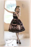 Withpuji -Best Wishes- Classic Gothic Lolita JSK and Corset Overskirt