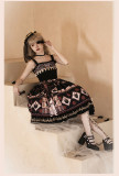 Withpuji -Best Wishes- Classic Gothic Lolita JSK and Corset Overskirt