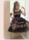 Withpuji -Best Wishes- Classic Gothic Lolita JSK and Corset Overskirt