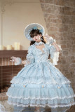 HinanaQueena -Snow Cherry- Gorgeous Elegant Sweet Tea Party Princess Wedding Lolita OP Dress