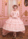 HinanaQueena -Snow Cherry- Gorgeous Elegant Sweet Tea Party Princess Wedding Lolita OP Dress