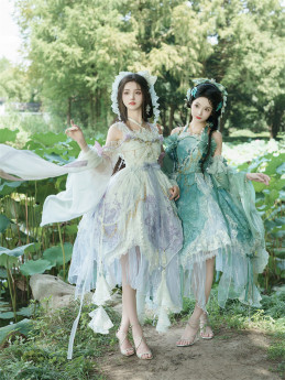 Bramble Rose -Quexian Bridge- Gorgeous Classic Tea Party Princess Lolita JSK Full Set