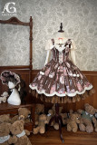 Alice Girl -Bear Doll Wall- Sweet Classic Lolita JSK and OP Dress