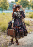 Bramble Rose -Sunset Traveler- Gorgeous Classic Lolita OP Dress Full Set