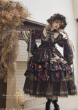 Bramble Rose -Sunset Traveler- Gorgeous Classic Lolita OP Dress Full Set