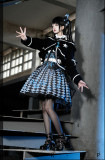 Pink Up -Black Rock Shooter- Classic Gothic Lolita OP Dress Full Set