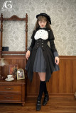 Alice Girl -Detective Deacon- Punk Classic Lolita OP Dress and Corset Coat