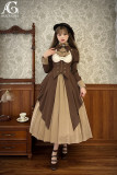 Alice Girl -Detective Deacon- Punk Classic Lolita OP Dress and Corset Coat