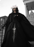 Withpuji -Spectral- Embroidery Elegant Gothic Lolita OP Dress
