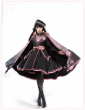 Tan Ying Fang Hua- Ouji Military Lolita OP Dress, Cape and Shoulder Mark