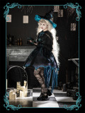 The Rose Witch- Halloween Punk Lolita OP Dress with Arm Sleeves and Accessories