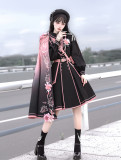 Tan Ying Fang Hua- Ouji Military Lolita OP Dress, Cape and Shoulder Mark
