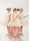 Rabbit Bear Gift Box- Sweet Classic Lolita OP Dress and Accessories