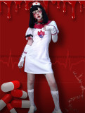 Tokyo Bloodthirsty Girls- Alt Street Punk Gothic Embroidery Sailor Collar Dress