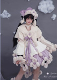 Bramble Rose -Taro Cream Puffs- Sweet Classic Lolita JSK Full Set