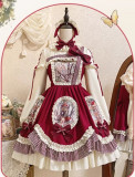 Berry Jungle- Sweet Classic Lolita OP Dress and Headbow