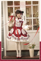 Berry Jungle- Sweet Classic Lolita OP Dress and Headbow