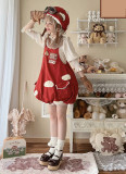 Flying Mushrooms- Sweet Casual Lolita JSK and Hat