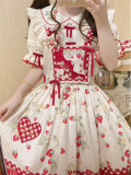 Strawberry Orchard- Sweet Lolita Blouse
