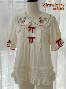 Strawberry Orchard- Sweet Lolita Blouse