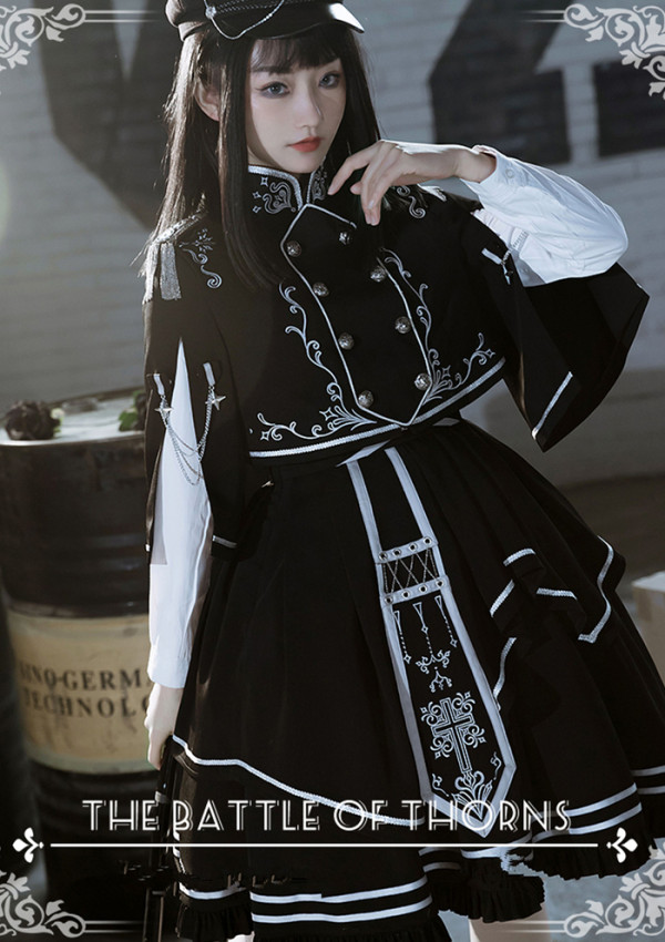 US$ 100.99 - The Battle of Thorns- Gothic Ouji Military Lolita Dress ...