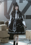 The Battle of Thorns- Gothic Ouji Military Lolita Dress Full Set