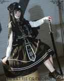 The Battle of Thorns- Gothic Ouji Military Lolita Dress Full Set