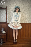 Alice Girl -Vintage Doll Family- Embroidery Sailor Collar Classic Lolita Salopettes