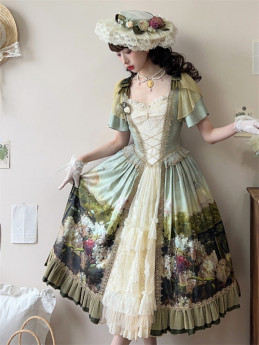 Bainiao -Terrace Garden- Elegant Classic Lolita OP Dress