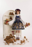 NnStar -Bears Fantasy- Vintage Classic Lolita Cape and Detachable Sleeves