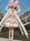 Magical Girl- Christmas Princess Casual Sweet Lolita OP Dress with Big Back Bow