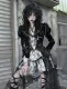 Liquid Invasion-  Alt Street Punk Halloween Fishing Net PU Short Coat